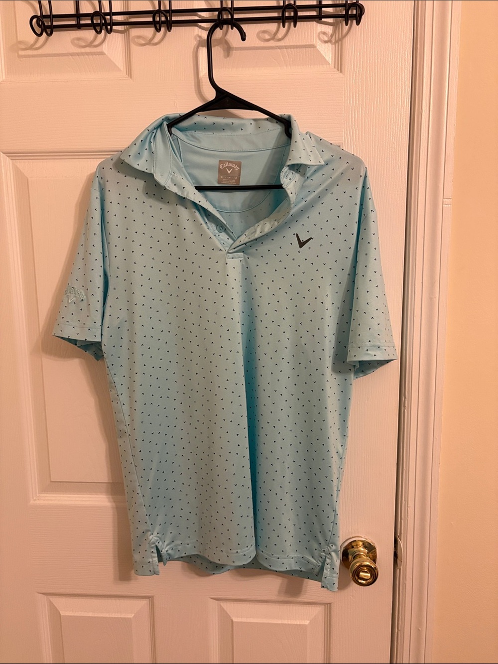 Callaway Men's Aqua Micro-Print Performance Polo